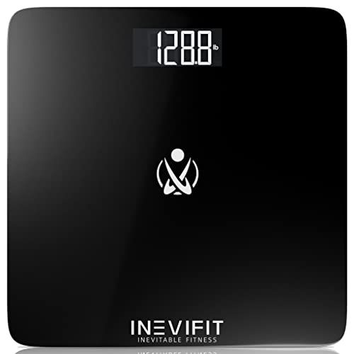 INEVIFIT Digital Bathroom Scale: Accurate Weight Measurement Up to 400 lbs with Batteries Included