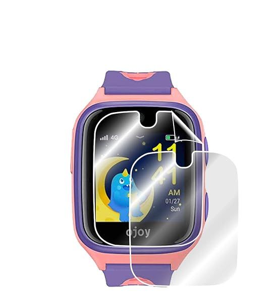 IPG OJOY A1 KIDS Smart Watch Screen Protector Ultra HD Clear Anti Scratch Film 2 Units Smooth Self Healing Bubble Free