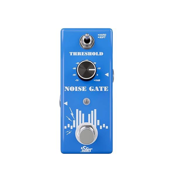 ISET Noise Gate Pedal: Ultimate Noise Suppressor for Guitar & Bass with True Bypass