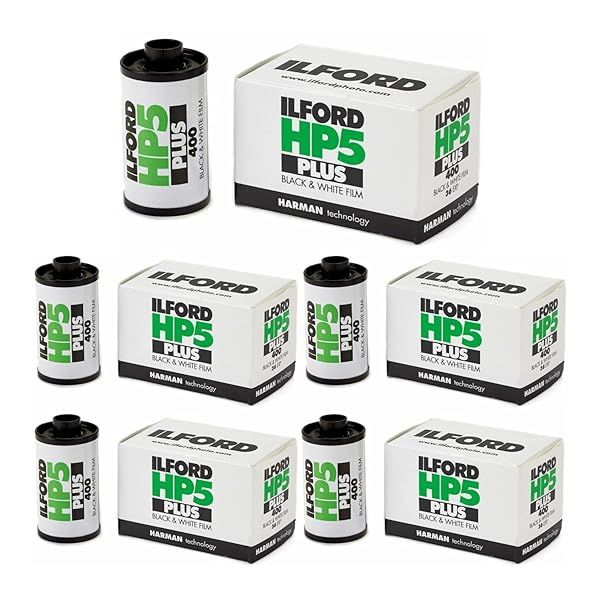 Buy Ilford HP5 Plus ISO 400 35mm Black & White Film - 5 Pack of 36 Exposures