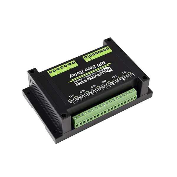 Industrial 6 Channel Relay Module for Raspberry Pi Zero WH with ABS Case RS485 CAN Bus Power Supply and Photocoupler Isolation