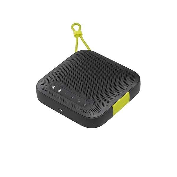 InfinityLab ClearCall Black Speakerphone: Crystal Clear Sound & Sleek Design