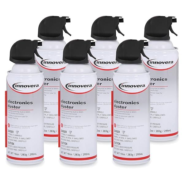Buy Innovera 10016-BNDL 10 oz Compressed Air Duster Cleaner - 6 Pack for Effective Dust Removal