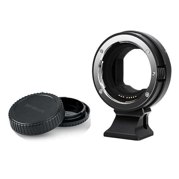 JJC EF-EOS R Lens Mount Adapter for Canon & Sigma Lenses - Compatible with EOS R8, R50, R6 II, R5 II, R3, R7 Cameras