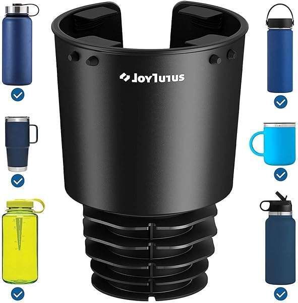 JOYTUTUS Car Cup Holder Expander for YETI & Hydro Flask - Fits 18-40 oz Bottles, 3.4-3.8 inch Base