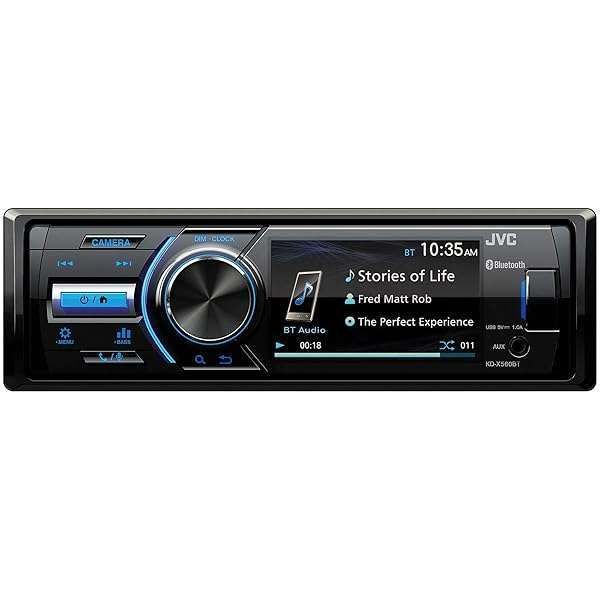 JVC KD-X560BT: Top Bluetooth Car Stereo with USB, AUX & Rear Camera Input for iPhone/Android