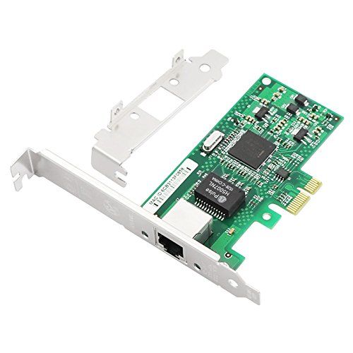 Jeirdus Intel 82573L Gigabit Ethernet PCIe Network Card - 10/100/1000M Desktop Adapter