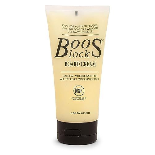 John Boos Block Board Cream: Food Safe Natural Conditioner for Wood Chopping Boards