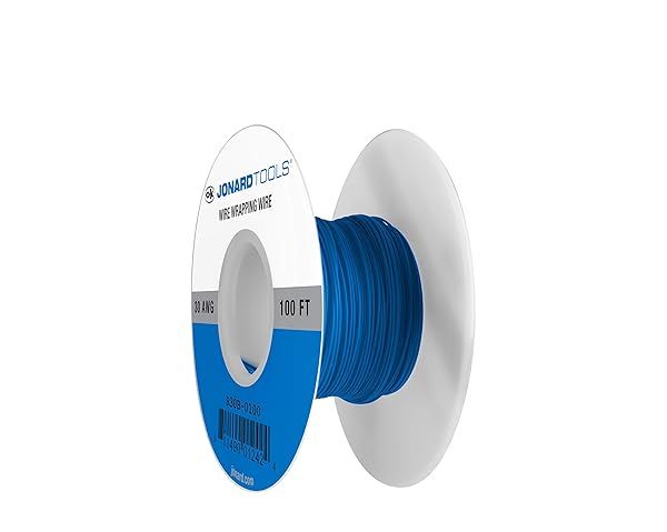 Buy Jonard Tools R30B-0100 Blue Insulated Kynar Copper Wire Roll - 30 AWG, 100 ft for Reliable Electrical Projects