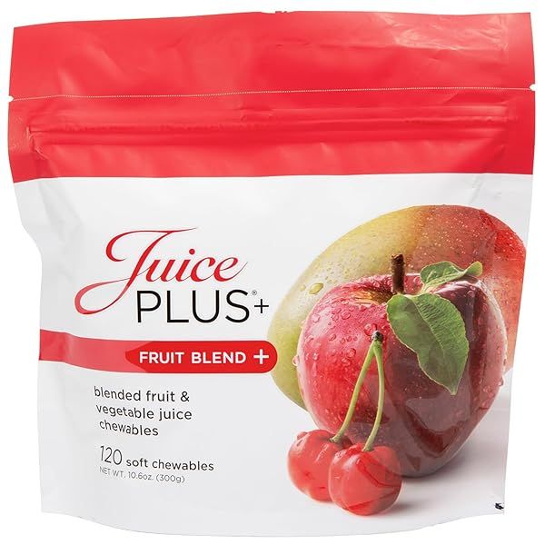 Juice Plus+ Fruit Blend Soft Chews: Vegan Gummies for Kids & Adults - 11 Fruits & Vitamins for Whole Food Nutrition