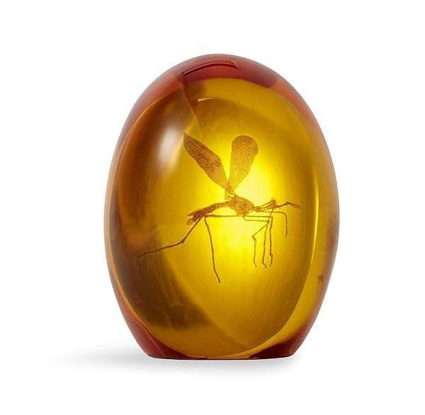 Jurassic Park Mosquito in Amber Resin Prop Replica - Official 3-Inch Collectible Paperweight