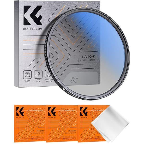 KF Concept 82mm Circular Polarizer Optical Glass Lens Filter Ultra Slim Multi Layer Coatings for Camera Lens K Series