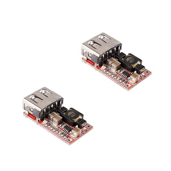 KOOBOOK 2Pcs DC-DC 6-20V to 5V 3A Car USB Charger Module - Step Down Converter