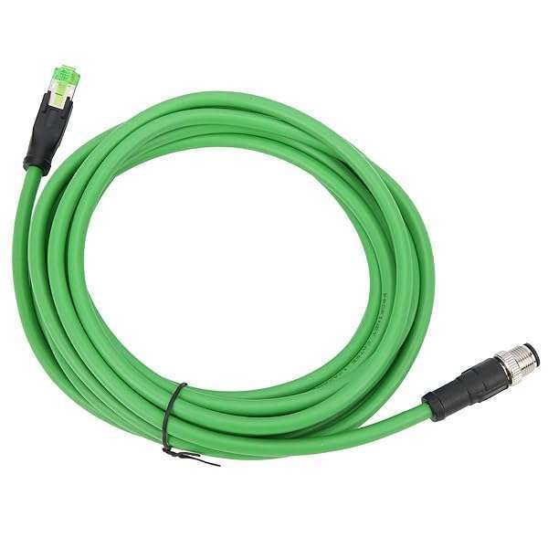 IP67 Waterproof RJ45 Industrial Ethernet Cable - 5m D-Code 4pin Male Connector for Reliable Connectivity