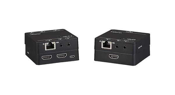 KanexPro HDMI Over CAT-5/6 Extender (HDEXT50M) - High-Quality 50M Range, Black