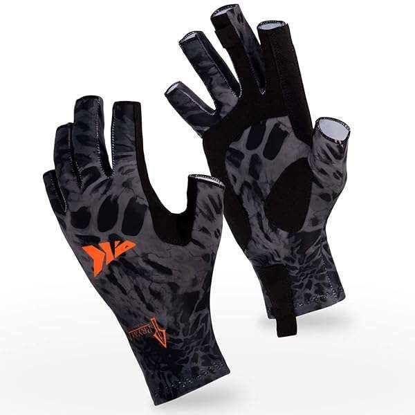 Shop KastKing Sol Armis UPF50+ Fishing Gloves for Ultimate UV Protection - Perfect for Men & Women Outdoor Activities