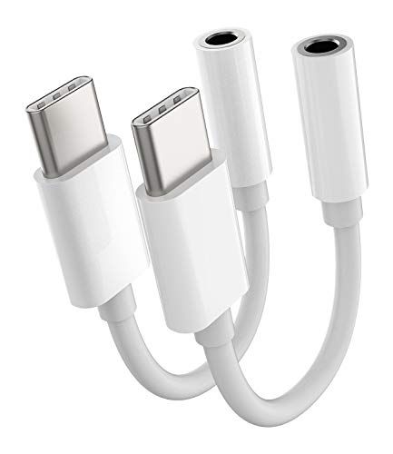 Buy Kefiany USB-C to 3.5mm Adapter 2 Pack - Compatible with iPhone 15, iPad 10, Air4, Air5, Pixel 4/3/2 XL
