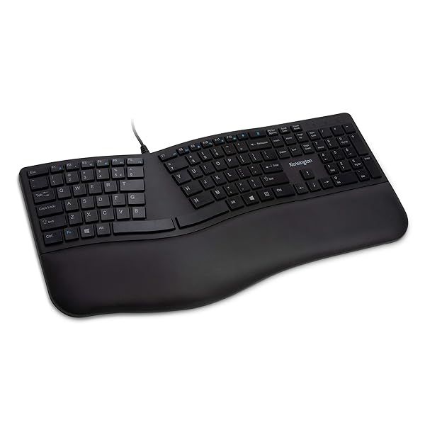 Buy Kensington Pro Fit Ergonomic Wired Keyboard (K75400US) - Comfortable Black Design for Enhanced Productivity