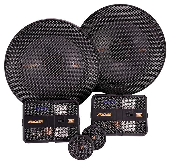 Kicker KSS50 Car Audio 5.25-inch Component Speaker System w/ 1-inch tweeters