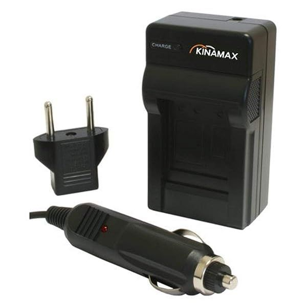 Kinamax Replacement Charger & Car Adapter for Pentax X90 - Fast Charging Solution