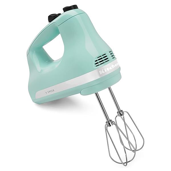 KitchenAid 5 Ultra Power Hand Mixer KHM512 in Ice Blue - Perfect for Effortless Baking!