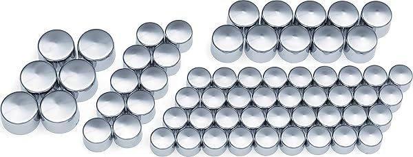 Upgrade Your Harley: Kuryakyn 2464 Kool Kaps Engine Bolt Head Covers for 2017-19 Milwaukee-Eight - Chrome Complete Kit
