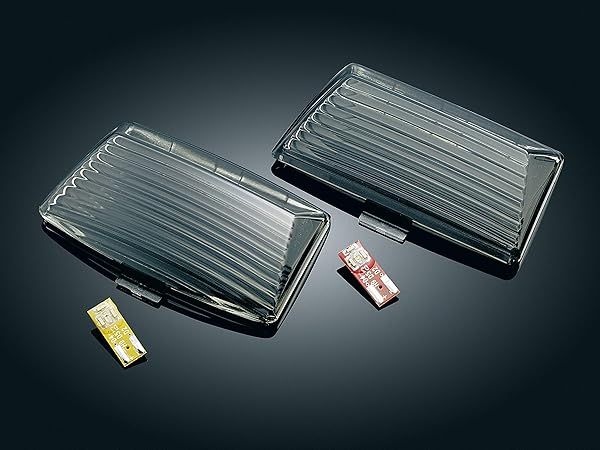 Upgrade Your Harley: Kuryakyn 4824 Front Fender Tip Lens Kit with Amber LED for 1986-2017 Models