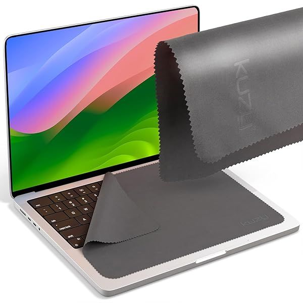 Kuzy Premium Microfiber MacBook Screen Cleaner & Keyboard Cover - Protect Your MacBook Pro & Air with 1 Pack Accessory