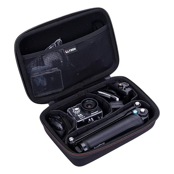 LTGEM Camera Travel Case for AKASO EK7000 EK7000 Pro V50 V50X Brave 7 Brave 7 LE Brave 4 Brave 4 Pro Brave 4 Elite Case Only