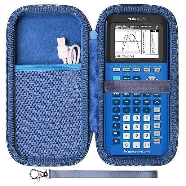 LTGEM EVA Hard Case for TI-84 Plus CE, TI-Nspire, TI-83, TI-89 & More - Durable Protection for Graphing Calculators