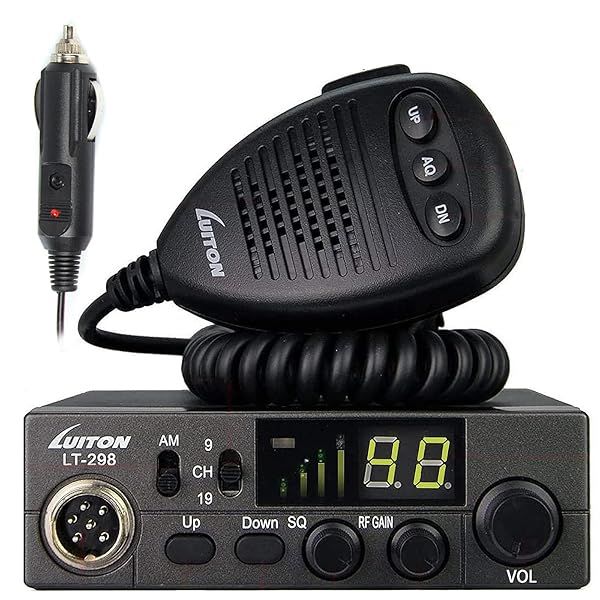 LUITON LT-298 40-Channel CB Radio: Compact Design, LED Display & External Speaker Jack for 12-24V Vehicles