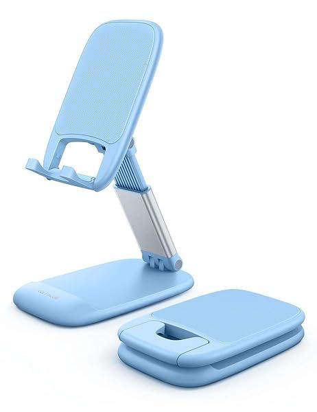 Lamicall Blue Phone Stand for Desk Compatible with iPhone 13 Pro Max Mini 12 11 XR X 8 7 6 Plus SE and 4-8 Inch Smartphones