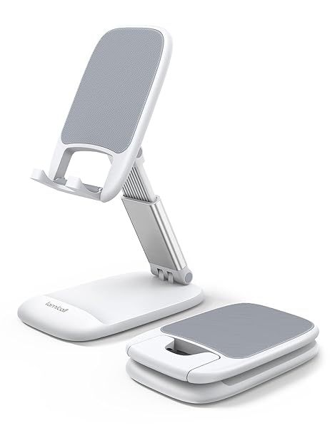 Buy Lamicall White Cell Phone Stand - Perfect Desk Accessory for iPhone & 4-8'' Phones | Stylish Office Decor