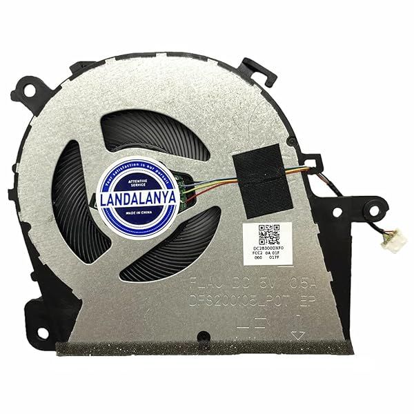 Landalanya Laptop CPU Cooling Fan for Lenovo IdeaPad 3 & S145 Series - DFS200105LP0T FLAU DC5V 0.5A Replacement