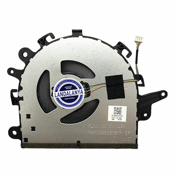 Landalanya Laptop CPU Cooling Fan for Lenovo Ideapad S145 Series - DFS5M325063B1P Replacement