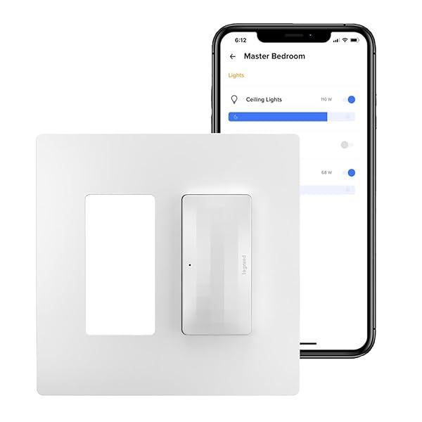 Legrand Radiant WNRH2WH Smart Gateway: Alexa, Google Assistant & HomeKit Compatible - White Surface Mount