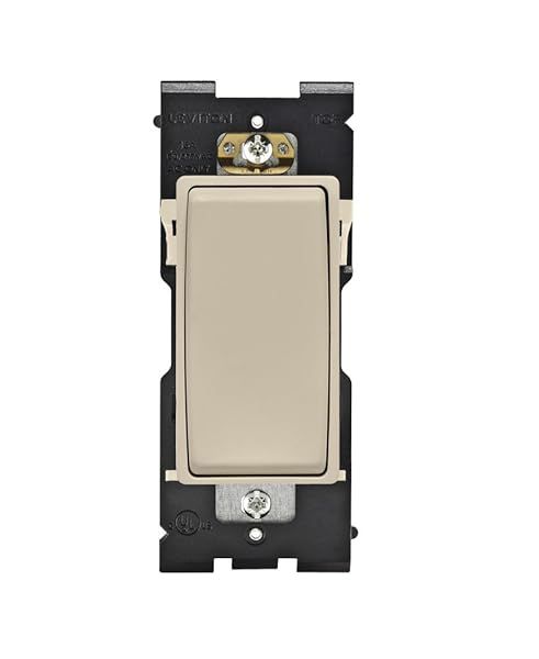 Leviton RE151-NS Renu Switch: 15A Single Pole, 120/277VAC in Stylish Navajo Sand