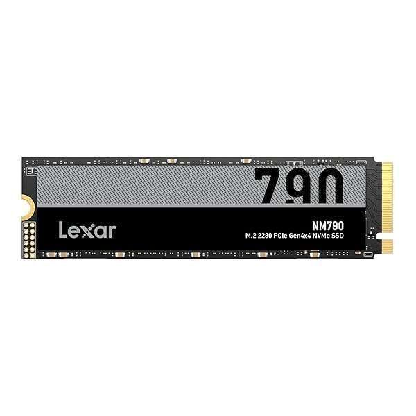 Lexar 1TB NM790 SSD: Fast PCIe Gen4 NVMe M.2 Drive for PS5 & Creators - 7400 MB/s Read/Write Speed