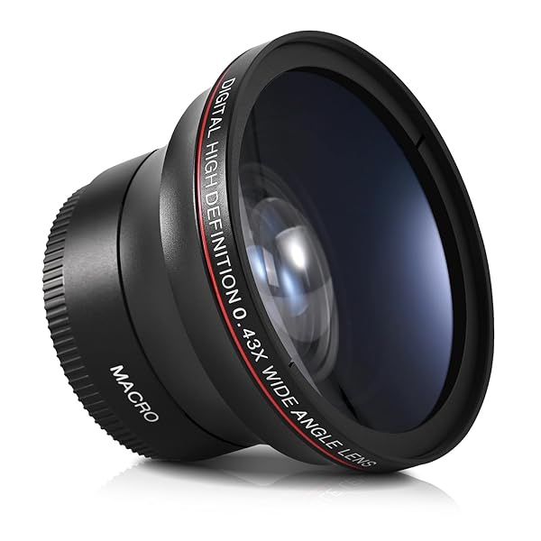 Lightdow 49MM 0.43x HD Wide Angle and Macro Lens for Canon EOS M Series Mirrorless Cameras