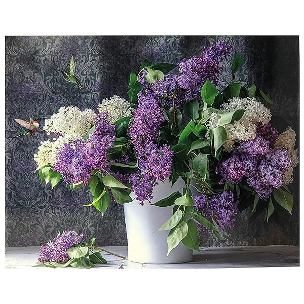 Lilac Visitors Puzzle | 500 Pieces Puzzles for Adults | Jigsaw Puzzles for Adults, Teens, Kids, Family by Page Publications