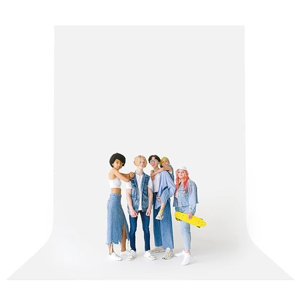 Buy LimoStudio 10x20 ft White Backdrop Screen - Premium Heavy Duty Silk Fabric for Photography