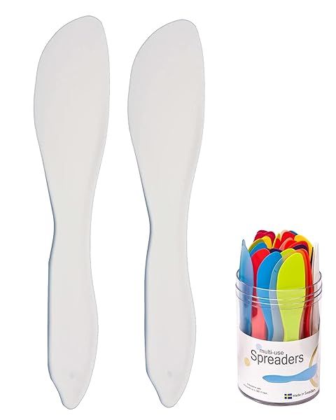 Buy Linden Sweden Multi-Purpose Spreaders - BPA-Free, Dishwasher-Safe Butter Knives for Soft Cheese & Frosting - Set of 2 in Purple