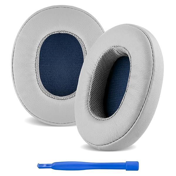 Linkidea Replacement Ear Pads for Skullcandy Crusher & Hesh 3 - Comfortable Protein Leather Ear Cushions (White)