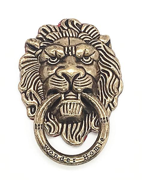 Colorful Lion Pattern Phone Ring Stand Holder - Universal Metal Kickstand for Smartphones & Tablets