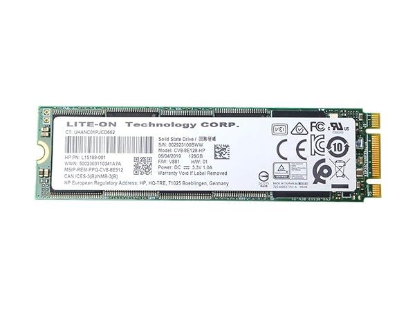 Lite-On CV8-8E128 128GB M.2 SATA SSD - Fast Replacement for L15189-001 & Compatible Systems