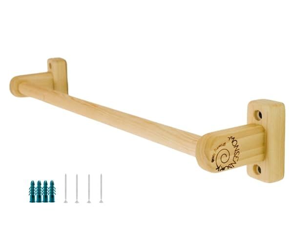 32.5 Inch Long Montessori Pull Up Bar for Babies Hand Made Quality Wooden Toy Bar for Infants Ballet Bar for Toddlers