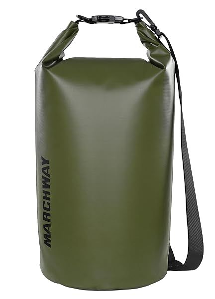 Buy MARCHWAY 40L Floating Waterproof Dry Bag Backpack for Kayaking, Camping & Fishing - Keeps Gear Dry!