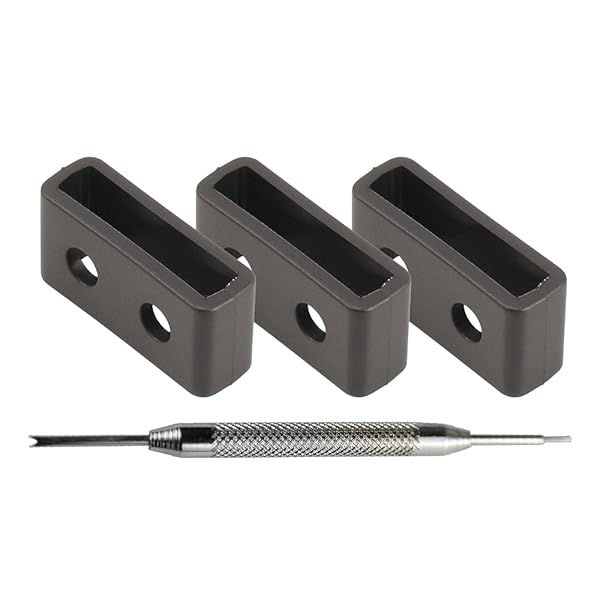 MCXGL 22mm Resin Strap Keeper Loop Replacement for Casio Watch Band - 3 Pack