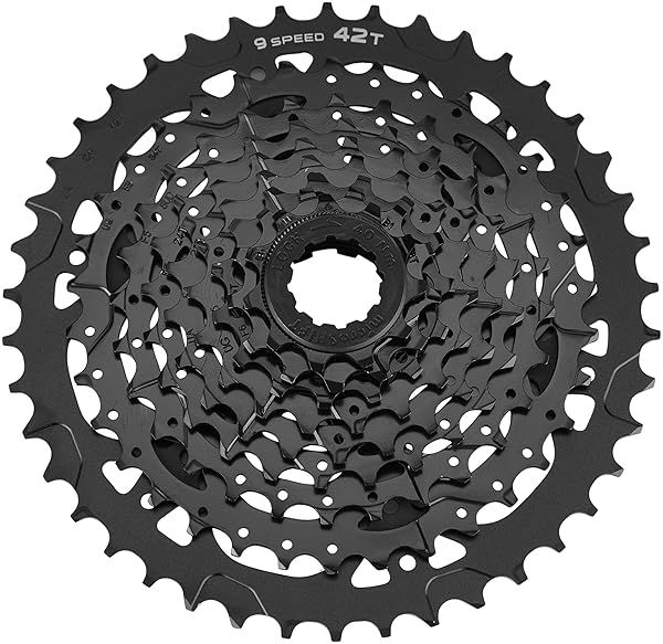 Microshift Advent Cassette 11-42T 9-Speed - Durable Black ED Coated Gear for Smooth Shifting