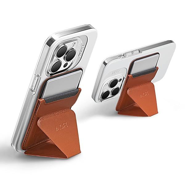 MOFT MagSafe Wallet for iPhone 15/14/13/12 - Strong Magnetic Card Holder & Vegan Leather Stand